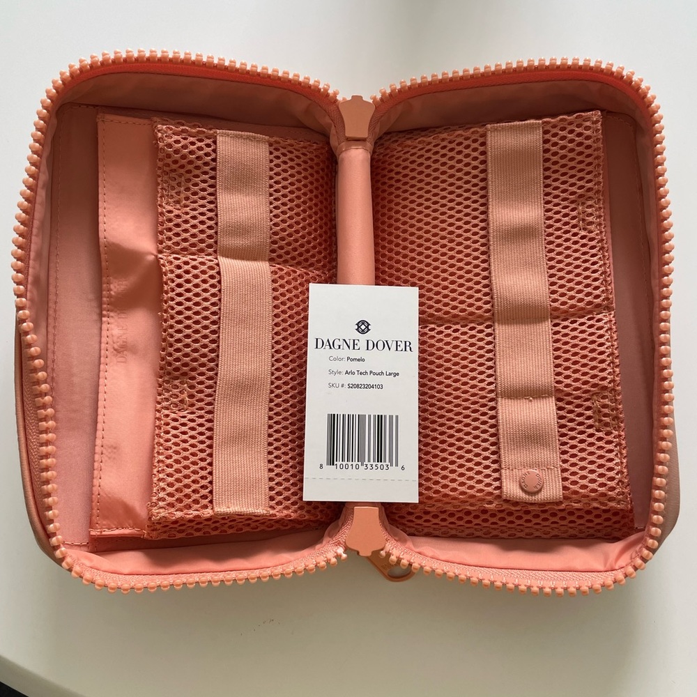 Dagne Dover Arlo Tech Pouch Large in Pomelo color
